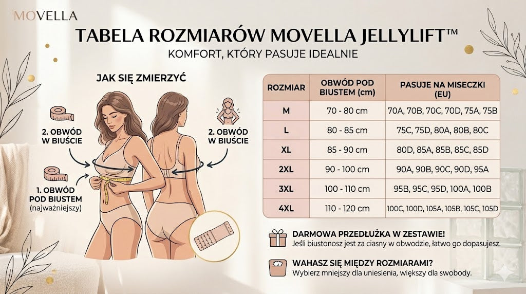 JellyLift™ – Seksowny Oddychający Biustonosz Zbierający (Technologia Żelowa).